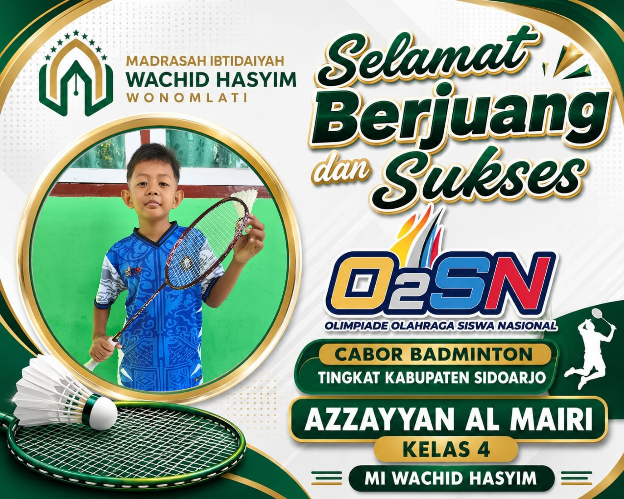 MI WACHID HASYIM 02SN BADMINTON