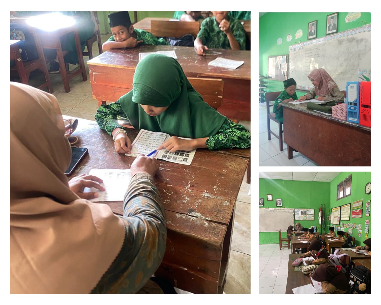 GENERASI QURANI BERPRESTASI SISWA MI WACHID HASYIM IKUTI KENAIKAN JILID BTQ